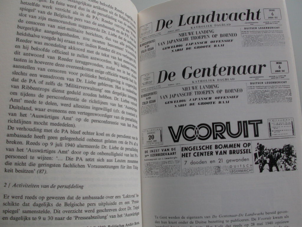 Boek van de week: Els De Bens - De Belgische dagbladpers onder Duitse censuur 1940-1944