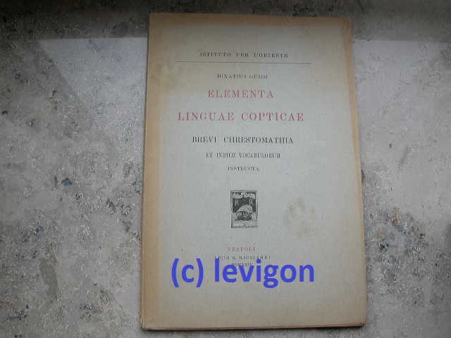 Guidi Elementa linguae copticae