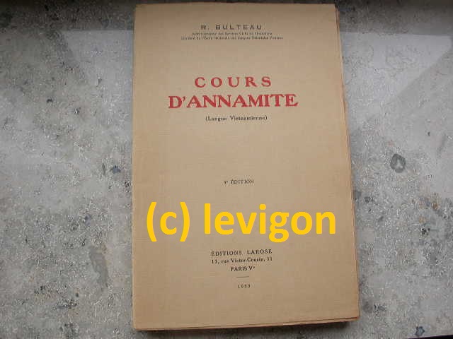 Cours d'Annamite (langue Vietnamienne)