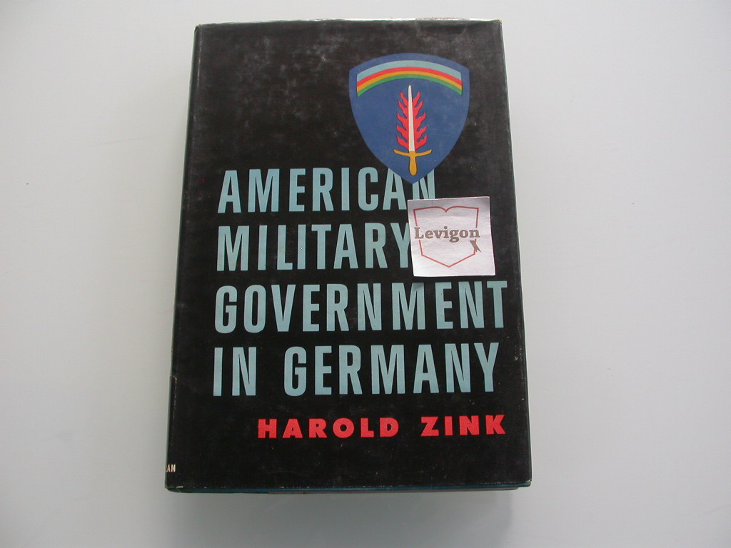 Zink American military government in Germany