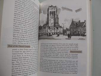 tekening Veurne in boek The fair face of Flanders
