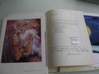 voorbeeld schilderkunst uit kunstmap Stephan Gorus 70 jaar 1913-1983 (gesigneerd met opdracht)