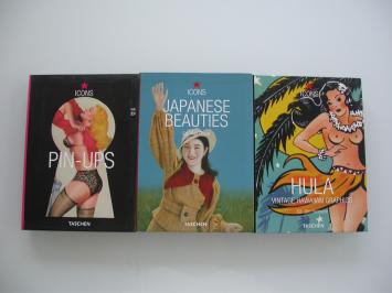 TASCHEN Icons Vintage Graphics Collection (3 delen) Pin-Ups - Hula - Japanese Beauties